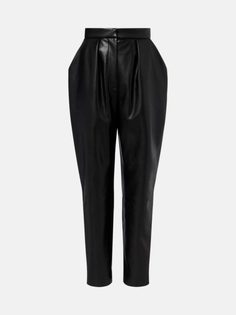Balmain Faux leather tapered pants