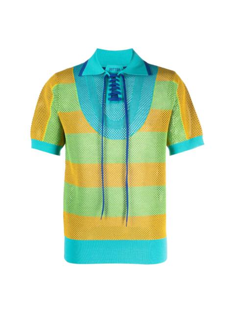 BOTTER mesh-panelling polo shirt