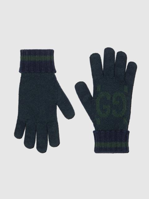 GUCCI GG cashmere gloves