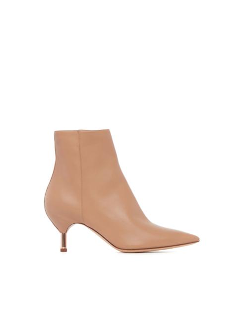 GABRIELA HEARST Valeria Heeled Boot in Dark Camel Leather