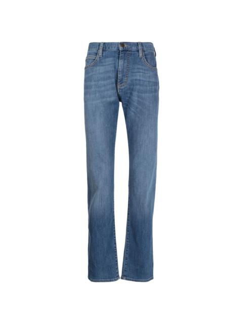 straight-leg denim jeans