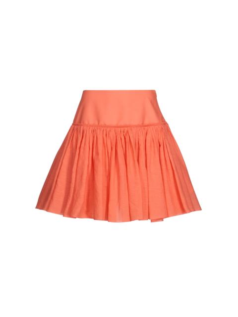 Alaïa Basque Cotton-Blend Mini Skirt orange