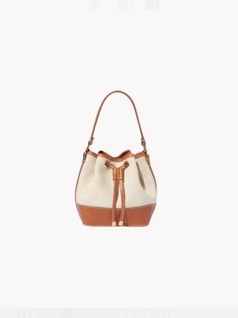 NILI LOTAN BRIGITTE MINI BUCKET BAG CANVAS