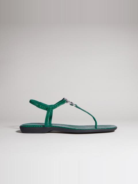 GUCCI Women's python thong sandal with Interlocking G