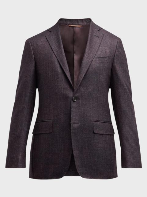 Canali Men's Melange Wool-Blend Blazer