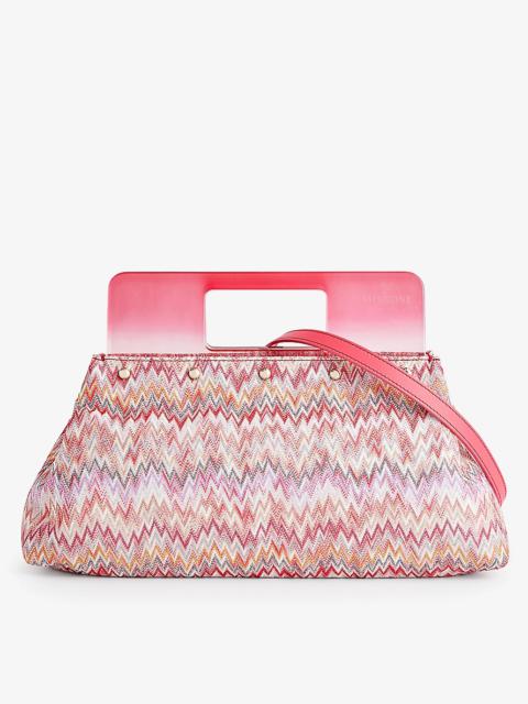 Missoni Chevron-pattern cotton-blend pouch