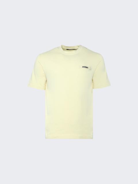 JACQUEMUS The Gros Grain Tee Pale Yellow