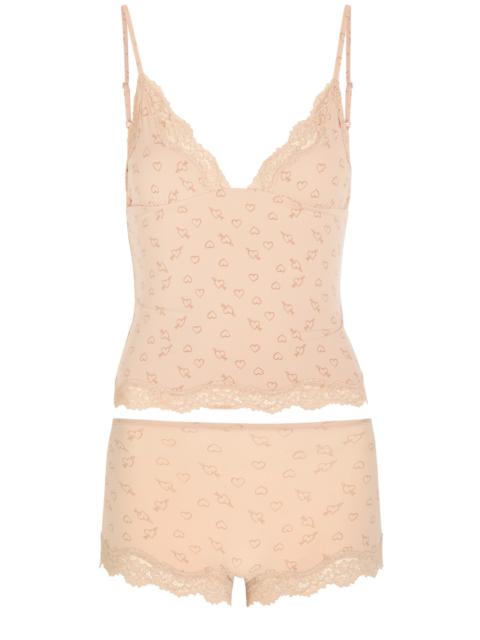 SKIMS Skims Printed Stretch-polyamide Cami and Boyshort set