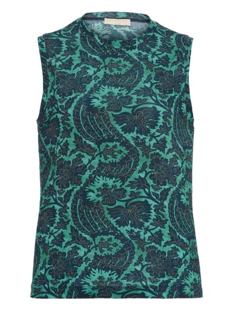 ULLA JOHNSON abstract-print sleeveless midi day dress