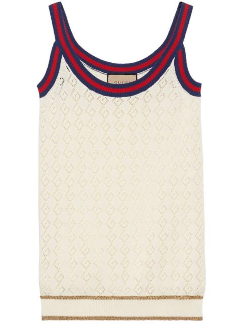 G Rhombus-patterned tank top