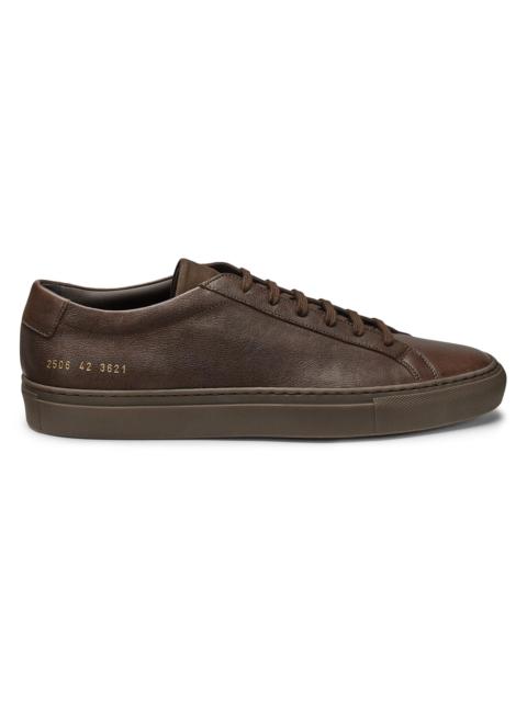 Common Projects Men's Achilles Premium Leather Low-Top Sneakers - Brown