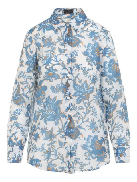 Etro floral-print buttoned shirt