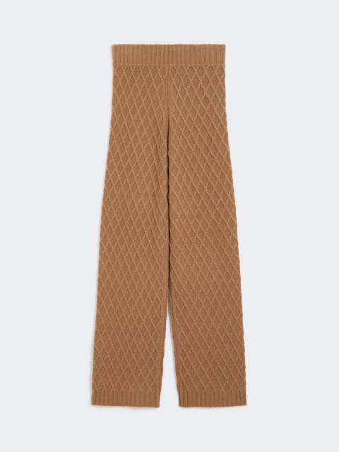 Max Mara PEVERA Long, camel-yarn trousers
