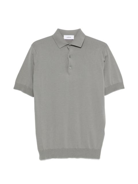 LARDINI short-sleeve knitted polo shirt