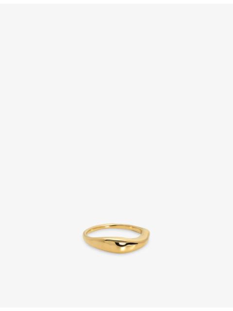 MONICA VINADER Antica 18ct Yellow Gold Vermeil Stacking Ring