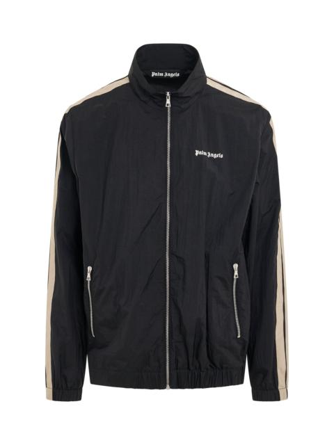 Palm Angels Palm Angels Nylon Stripe Track Jacket in Black