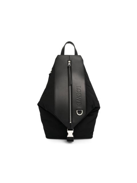 Loewe Convertible Puffer Backpack in Black