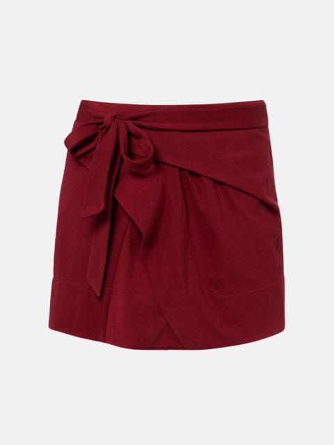 Isabel Marant Berenice draped cotton wrap skirt