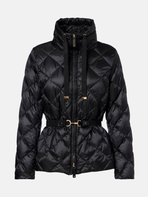 Max Mara Belted quilted down jacket