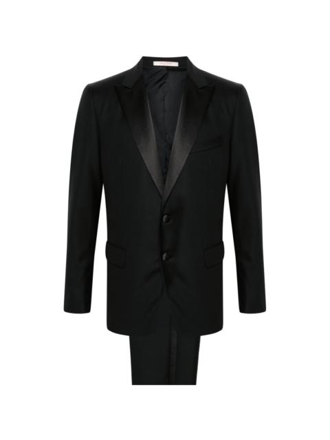 single-breasted wool suit