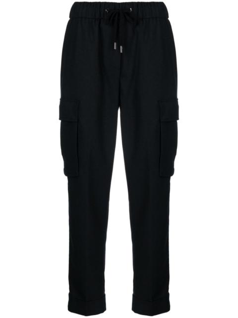 PESERICO drawstring-waistband cropped track pants