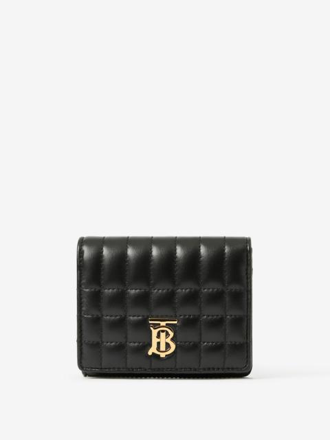 Burberry Quilted Leather Small Lola Folding Wallet