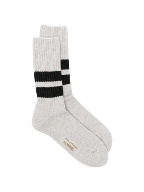 Comme des Garçons Homme Socks Heather Grey X Black