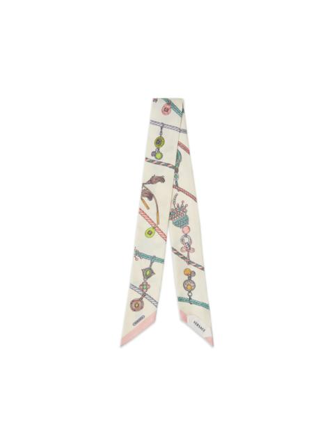 VERSACE printed silk twill ribbon