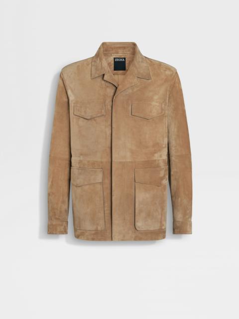 ZEGNA SUEDE FIELD JACKET