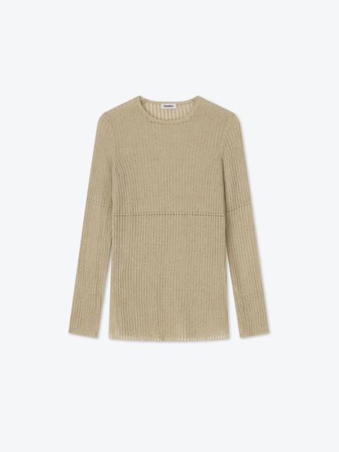Nanushka CEMILE - Ribbed-knit sweater - Mottled creme