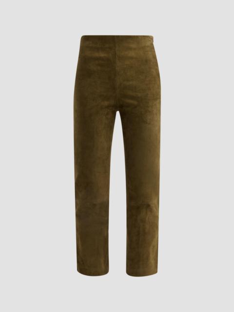 SIMKHAI Women's Veda Suede Crop Pants - Sea Turtle