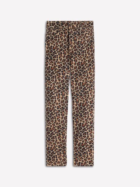 BODEN High Rise Straight Jeans-Animal Print
