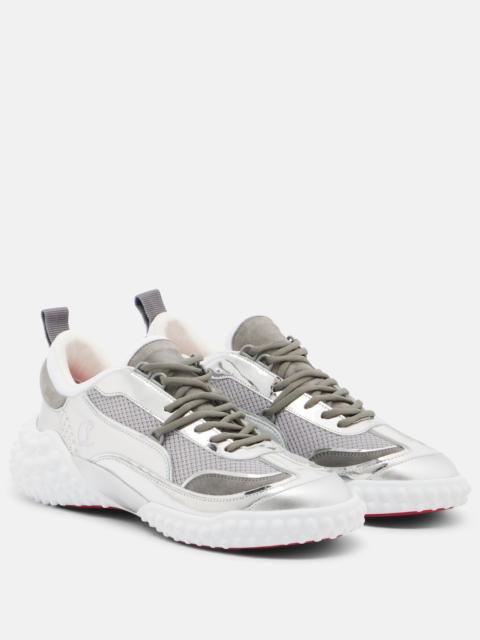 Christian Louboutin Mara suede and mesh sneakers
