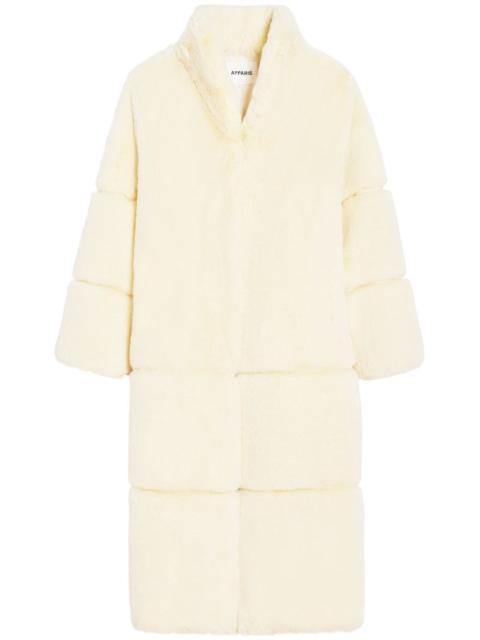 APPARIS Sylke V-neck faux-fur coat