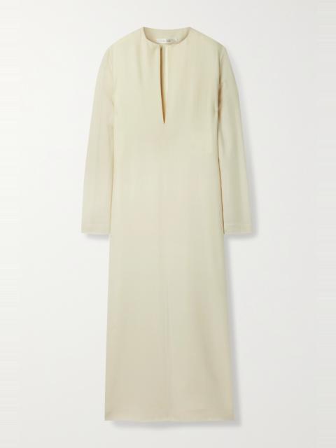 The Row Simona wool-twill maxi dress