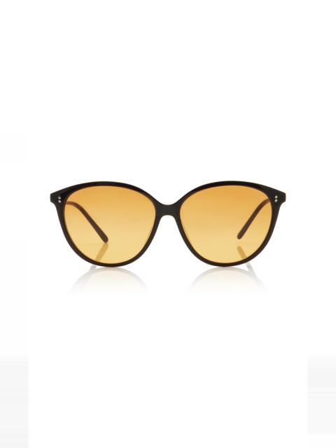 Oliver Peoples Soleau Round-Frame Acetate Sunglasses orange