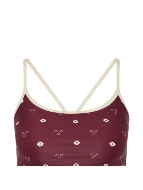 THE UPSIDE bandhani-print sports bra