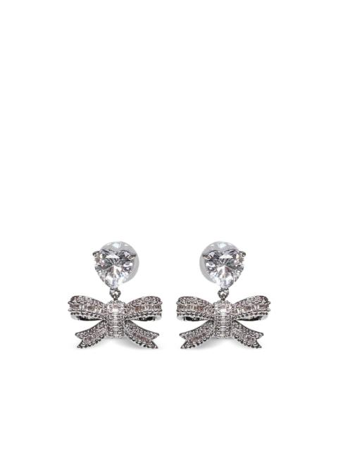 self-portrait heart-shaped earrings