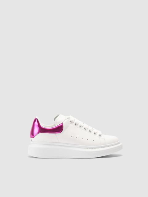 Alexander McQueen Alexander McQueen Women's Oversized White Metallic Pink Trainers