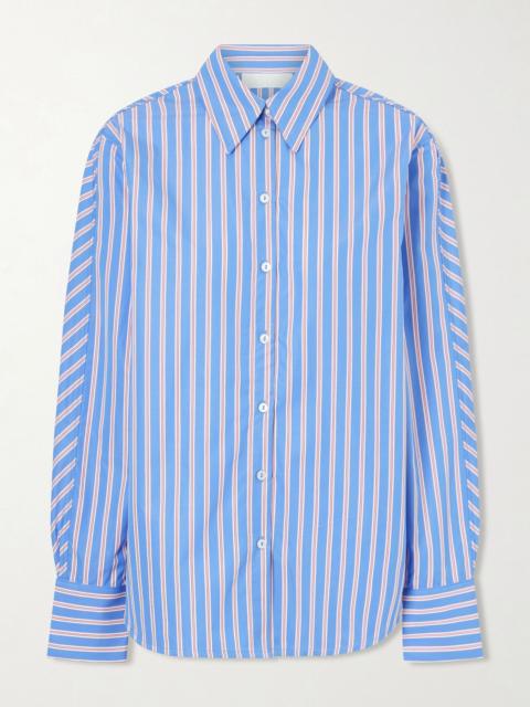 DESTREE Gahee striped cotton-poplin shirt Multi
