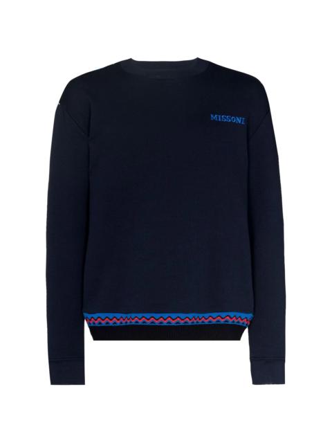 Missoni zig-zag detail logo sweatshirt