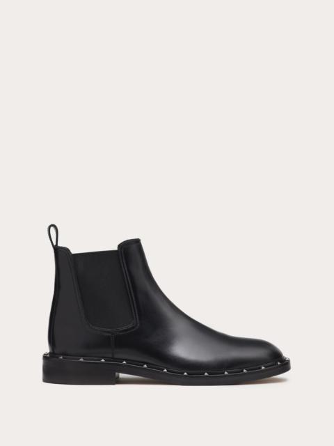 Valentino SEMI-GLOSS CALFSKIN STUDDED BEATLE