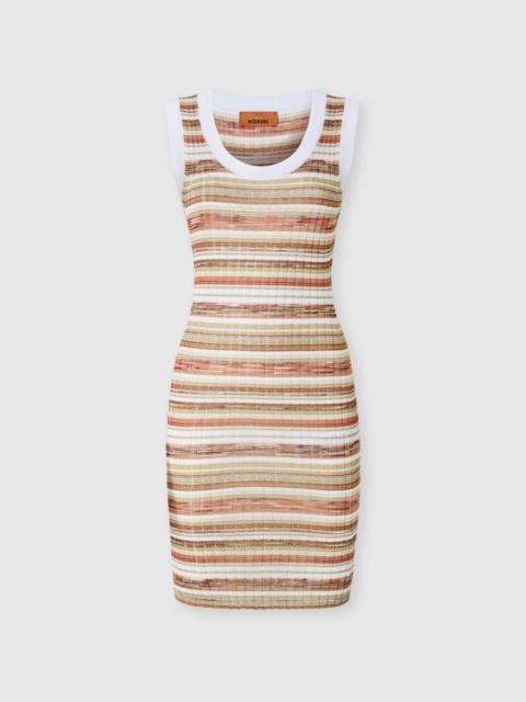 Missoni Sleeveless ribbed striped mini dress