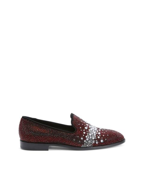 Marthinique crystal-embellished loafers