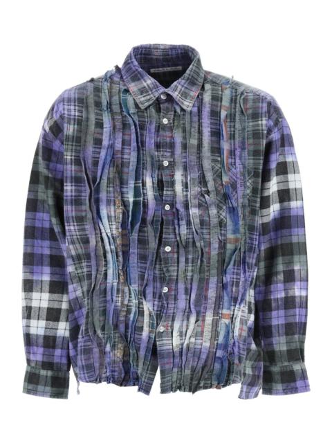 NEEDLES 'REBUILD' PATCHWORK FLANNEL SHIRT NEEDLES