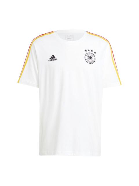 adidas Germany DNA 3-Stripes Football T-shirt Asia Sizing 'White' IU2082