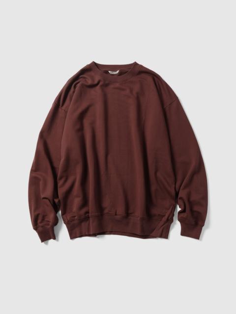AURALEE Super High Gauge Sweat P/O Burgundy