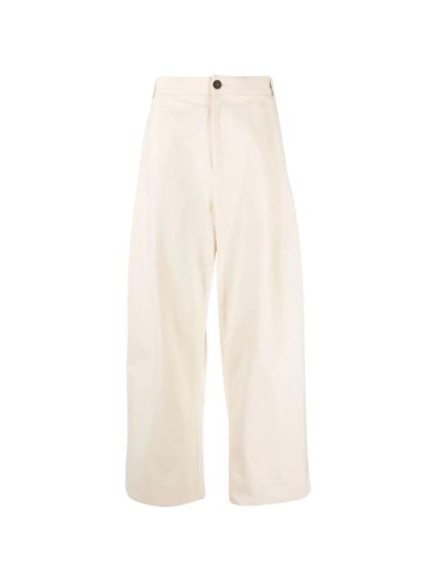 Studio Nicholson Sorte wide-leg pleated trousers