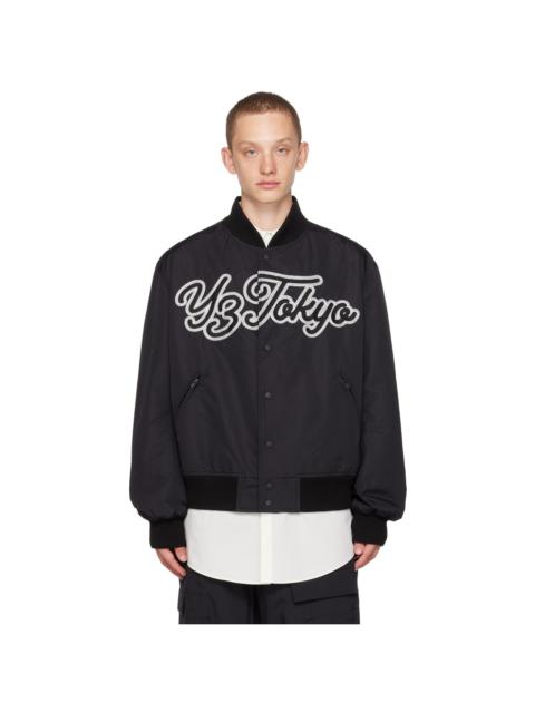 Y-3 Black Team Bomber Jacket