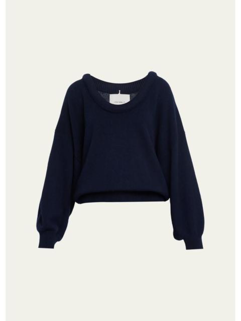 LISA YANG Doria Scoop-Neck Cashmere Sweater